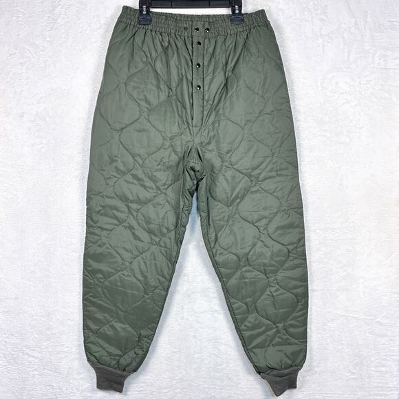 VTG 80s USAF Liners Flyers CWU-9/P Trouser Mens L Quilted Military Thermal Pants - Picture 1 of 10
